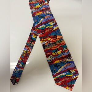 Coogi multicolored vintage tie